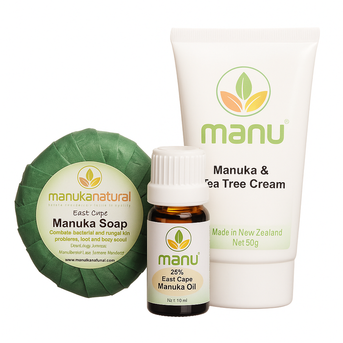 Ringworm Care Bundle – Natural Manuka Oil, Cream & Soap